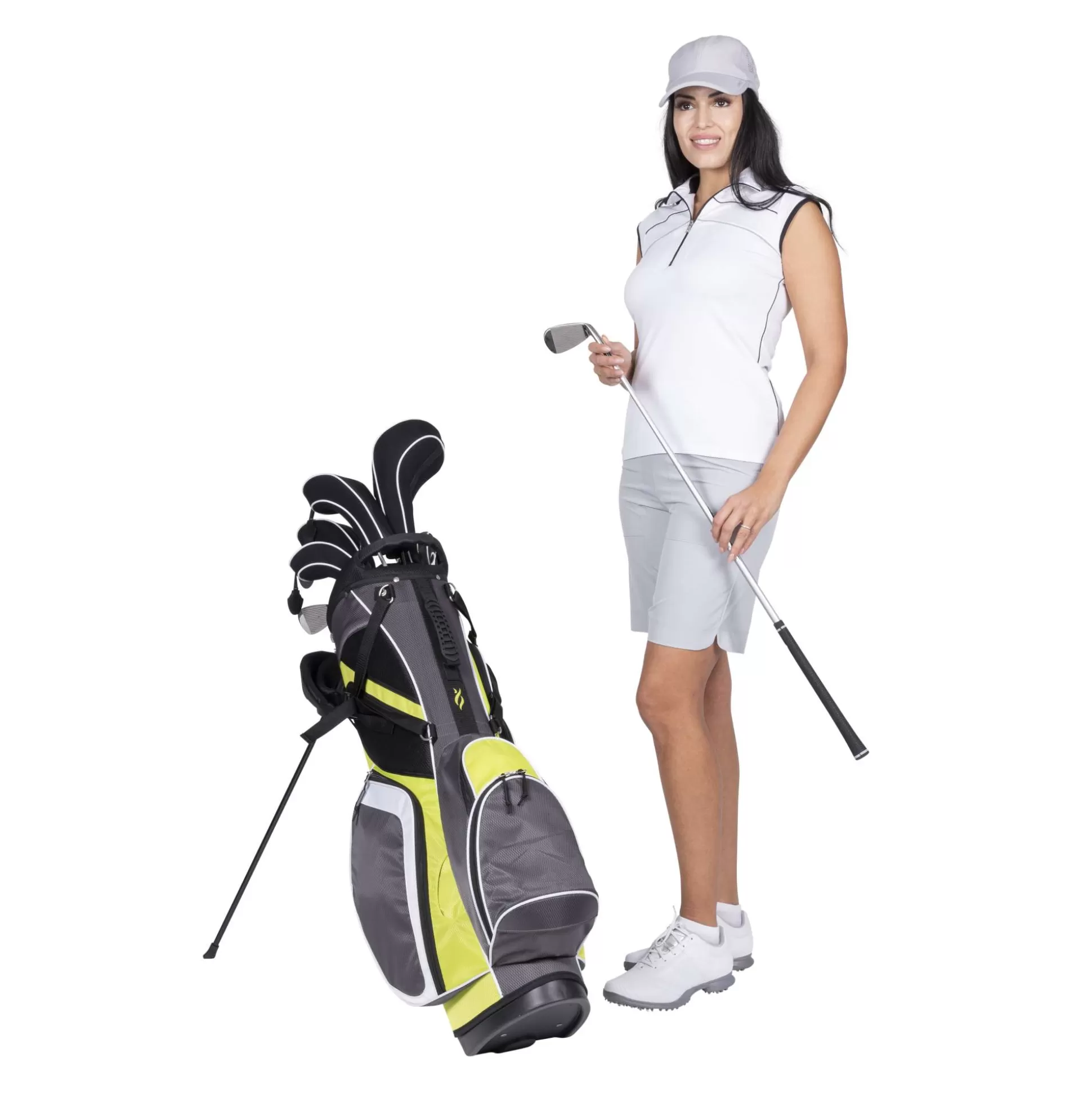 GOLF CLUB PACKAGE SETS^Nancy Lopez Ashley 18-Piece Stand Bag Package Set Citrus