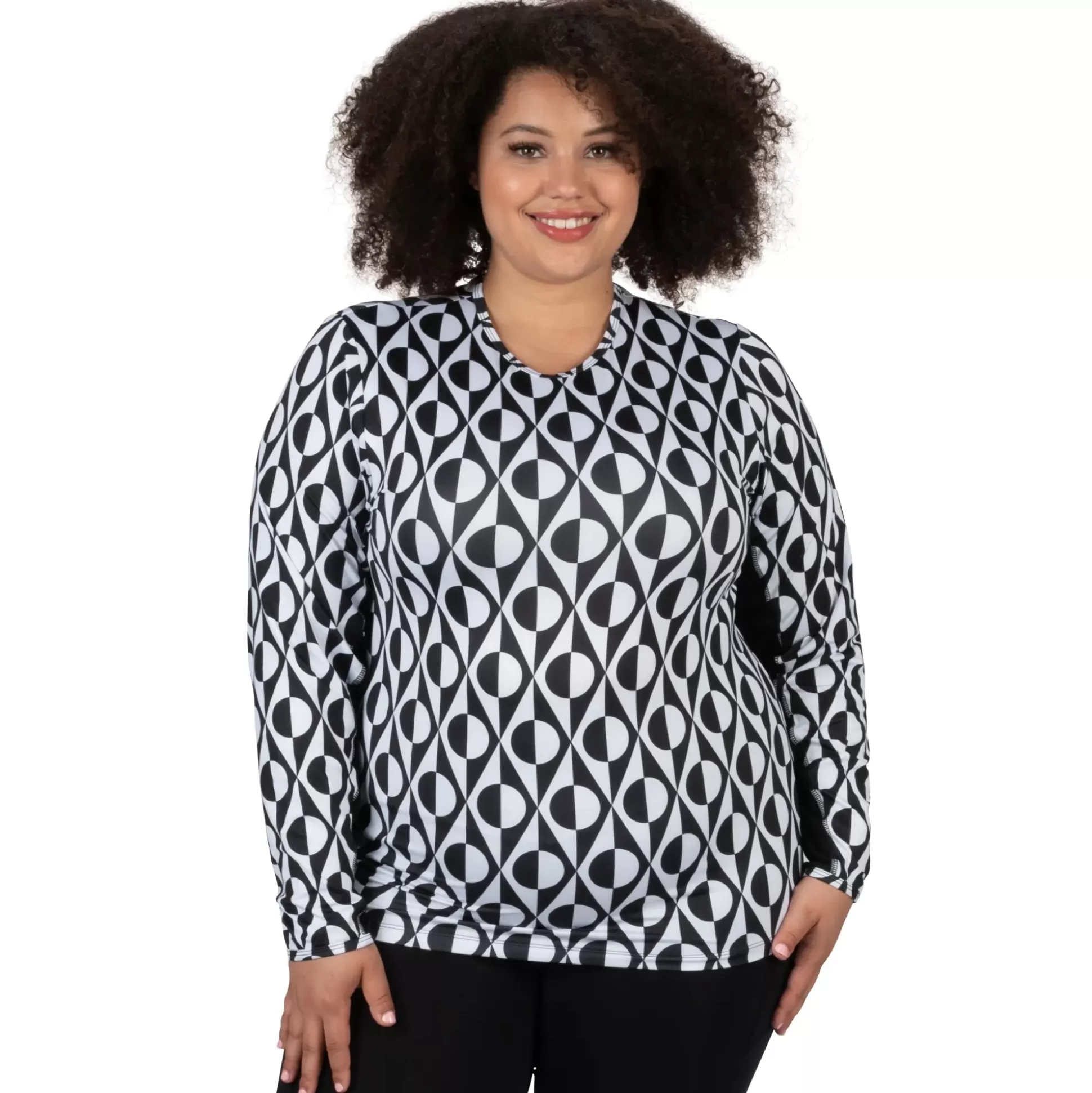 ASPIRATION^Nancy Lopez Aspiration Long Sleeve Plus