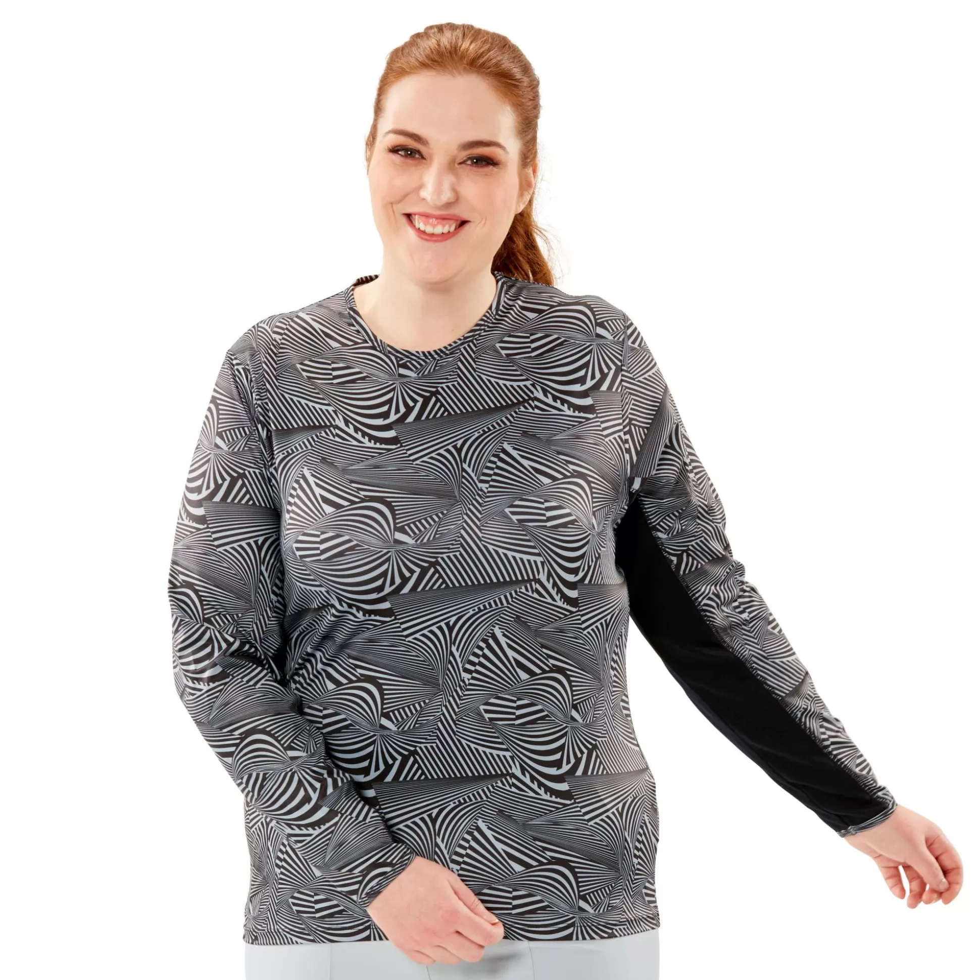 LONG SLEEVE^Nancy Lopez Aspiration Long Sleeve Plus Prints