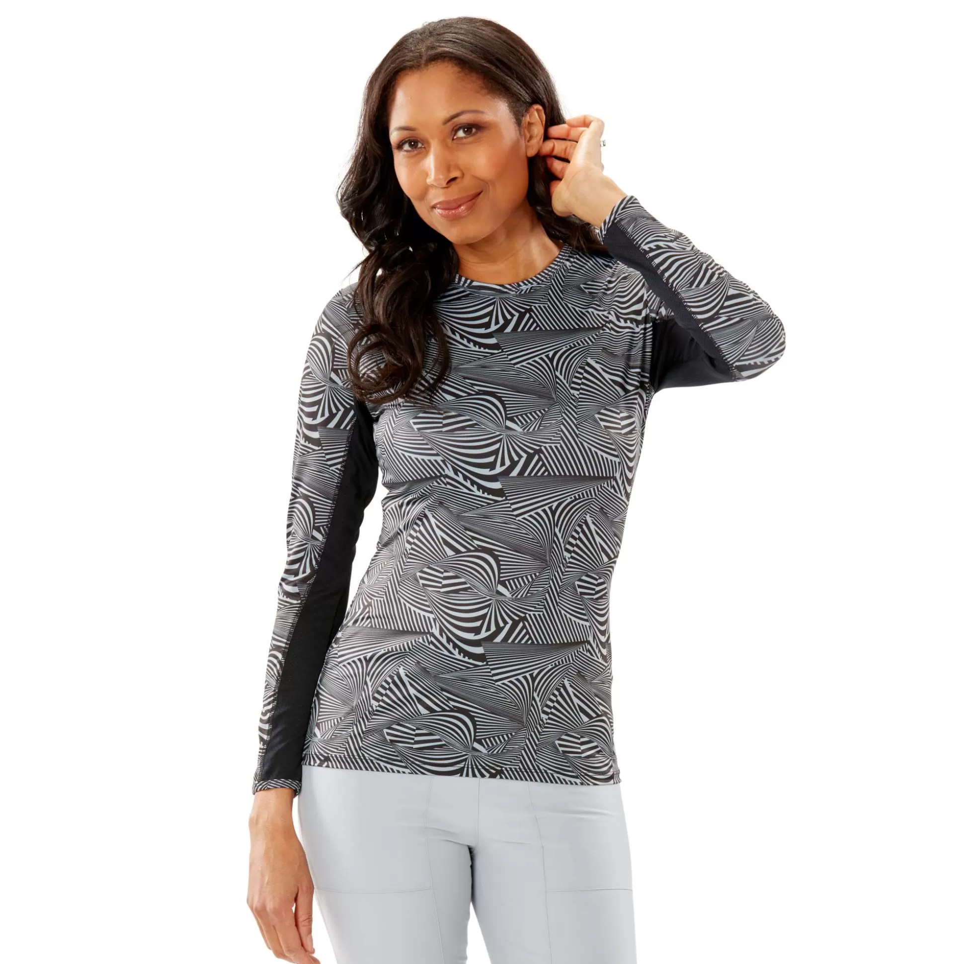 LONG SLEEVE^Nancy Lopez Aspiration Long Sleeve Prints