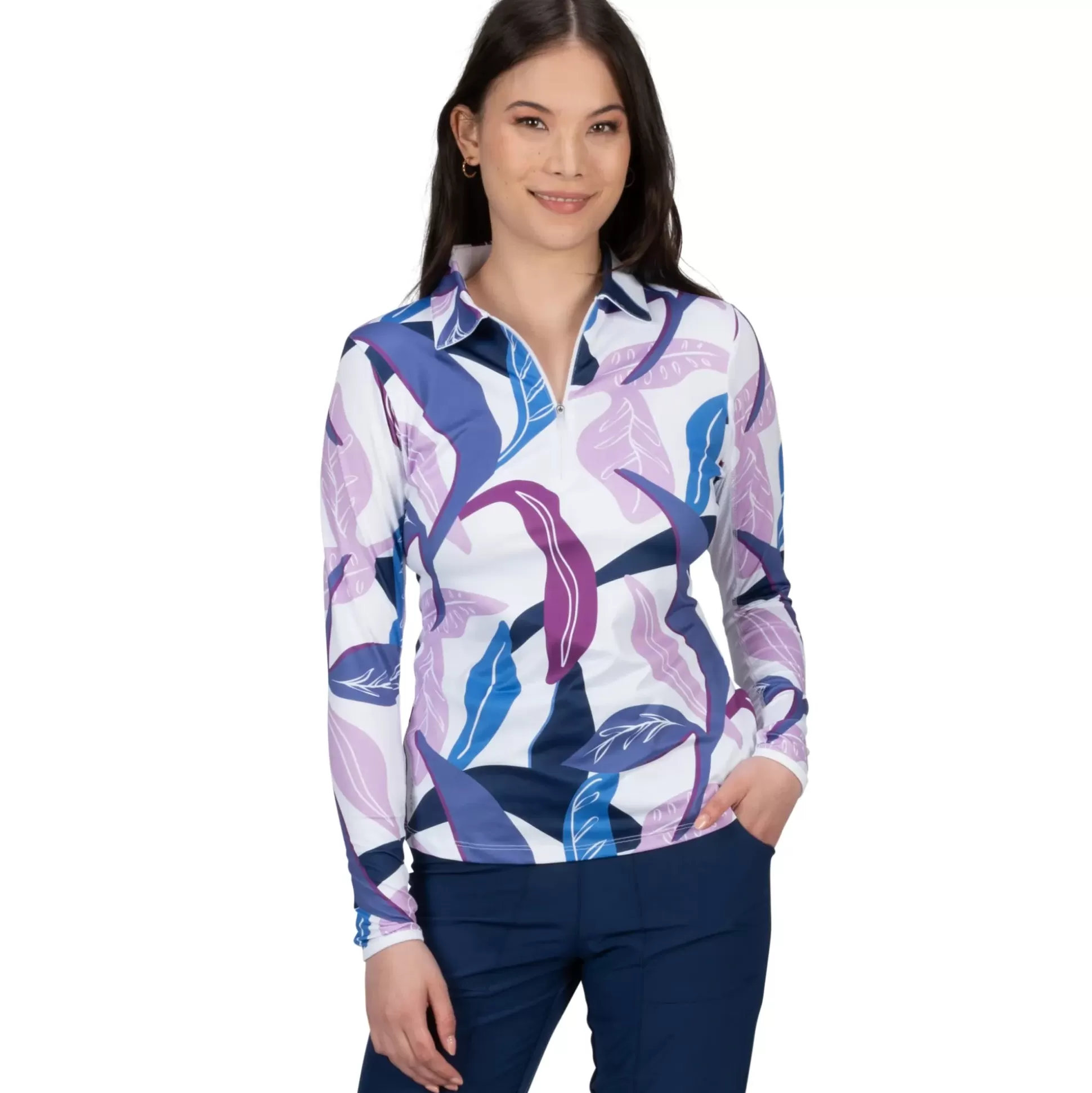 LONG SLEEVE^Nancy Lopez Balance Long Sleeve Polo