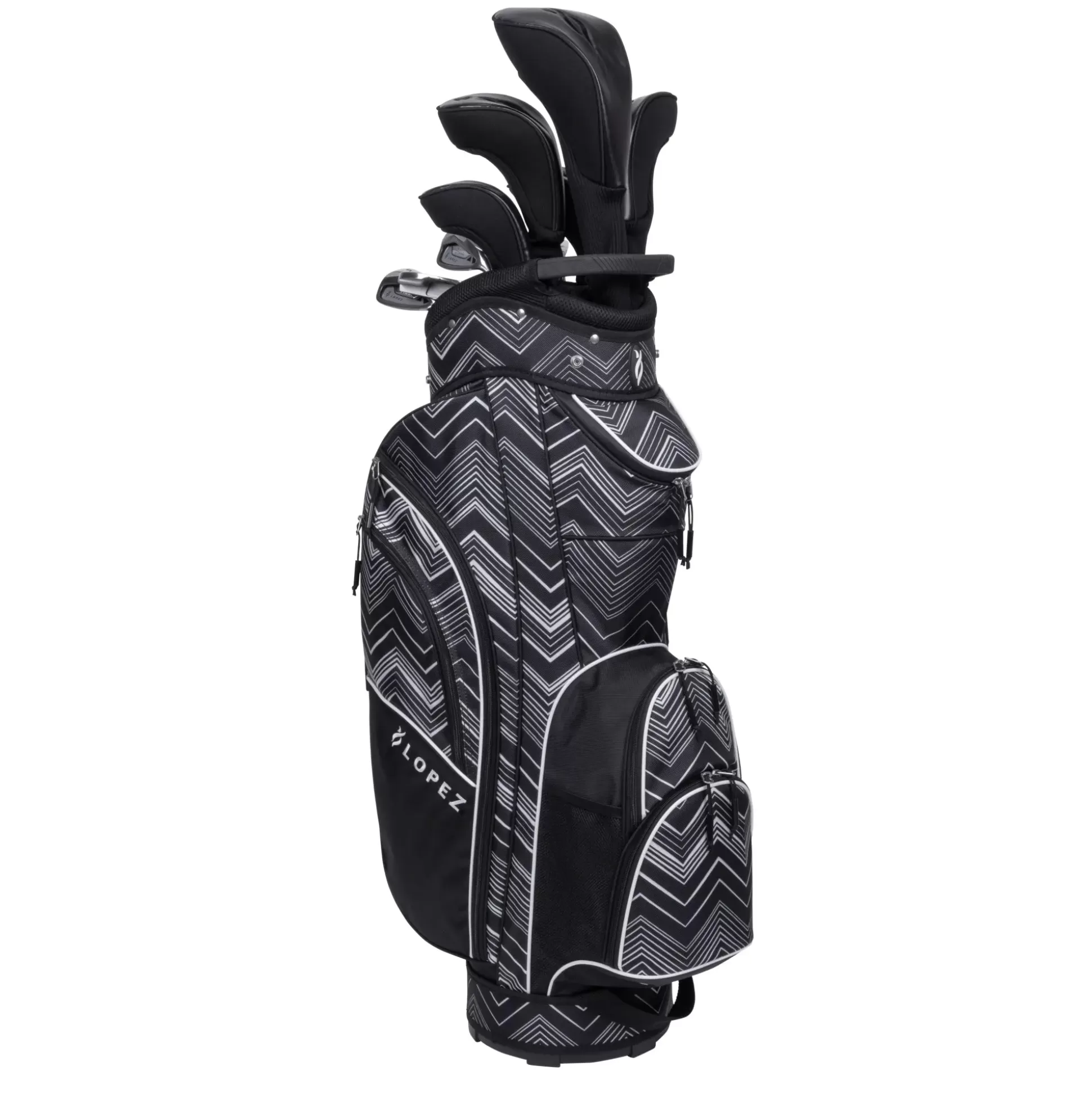 GOLF CLUB PACKAGE SETS^Nancy Lopez Erinn 18-Piece Cart Bag Package Set Chevron