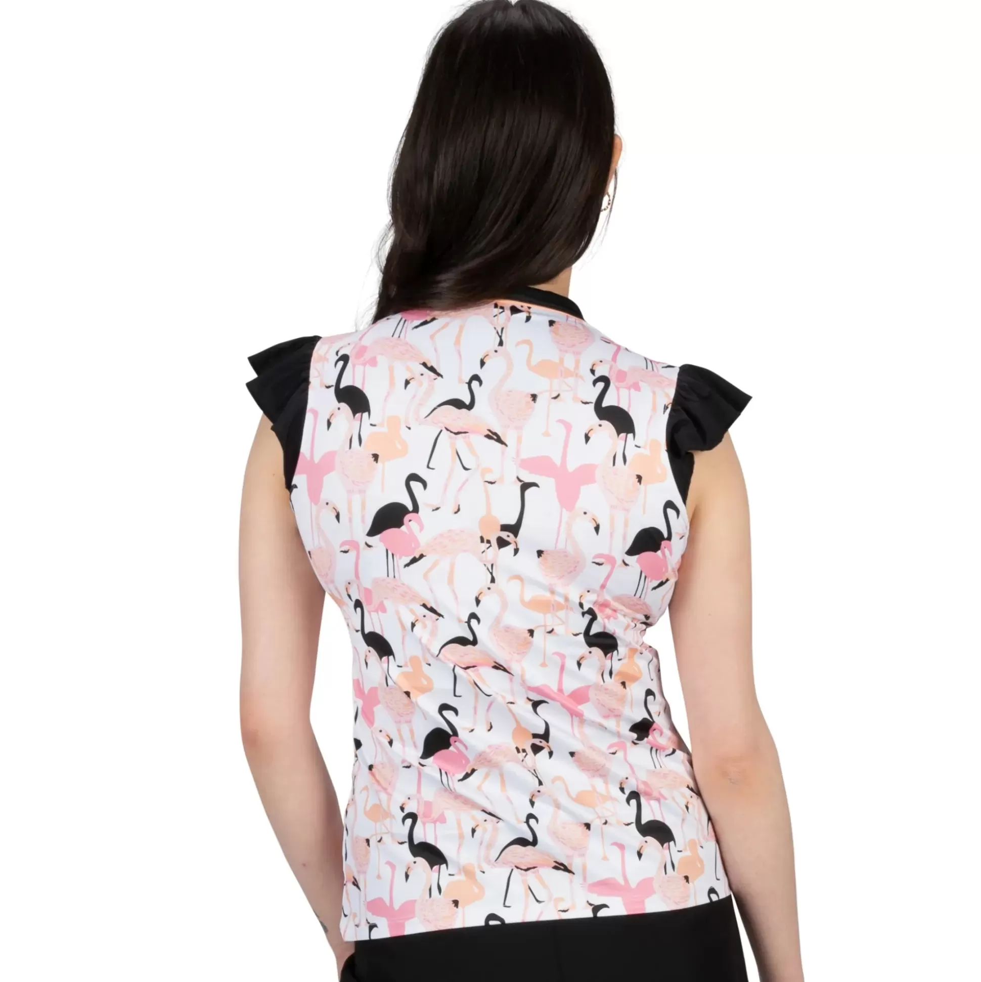 SLEEVELESS^Nancy Lopez Flamingo Sleeveless Polo