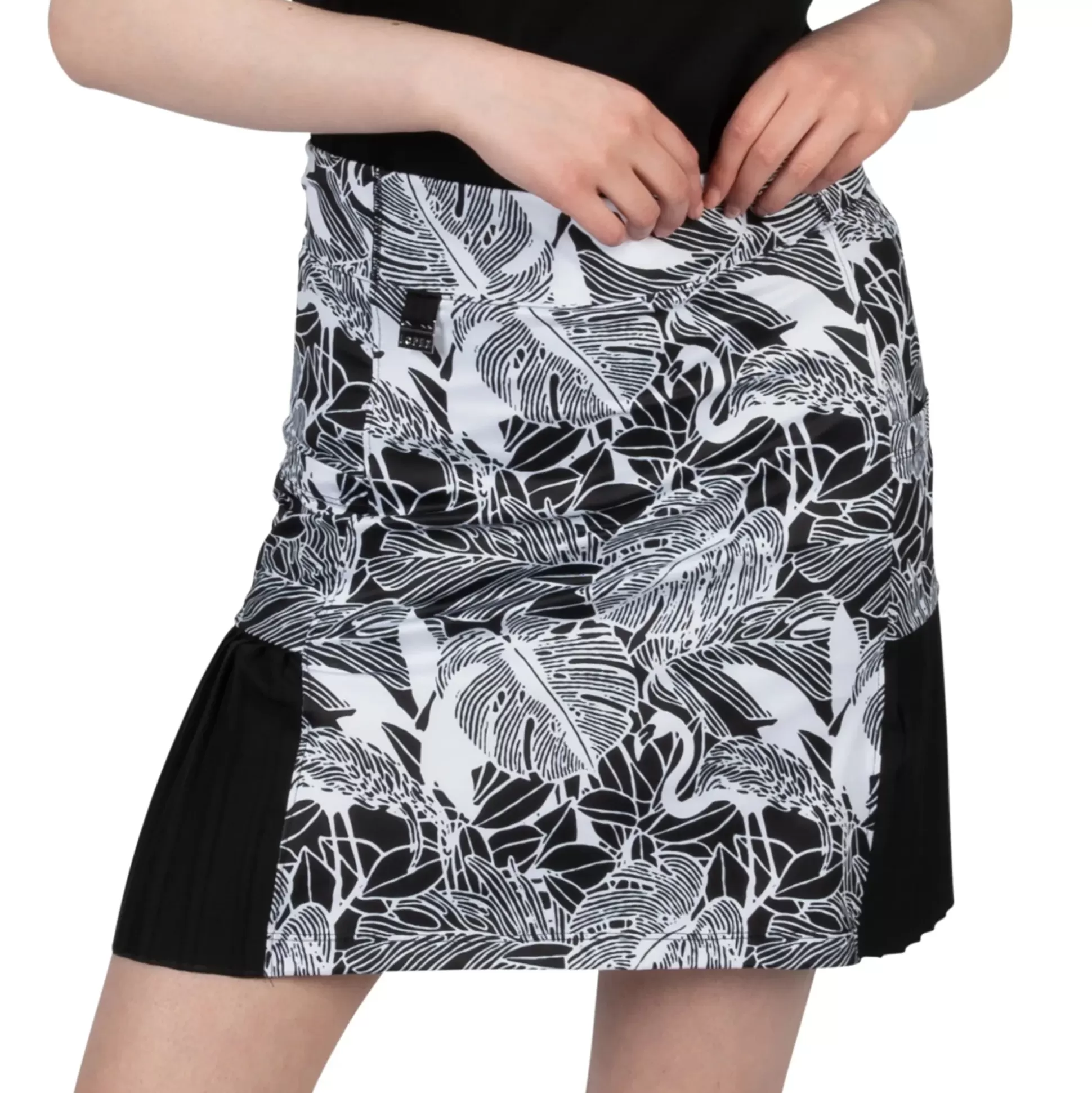 SKORTS^Nancy Lopez Flirty Skort Lush Black Multi (Lush Print)