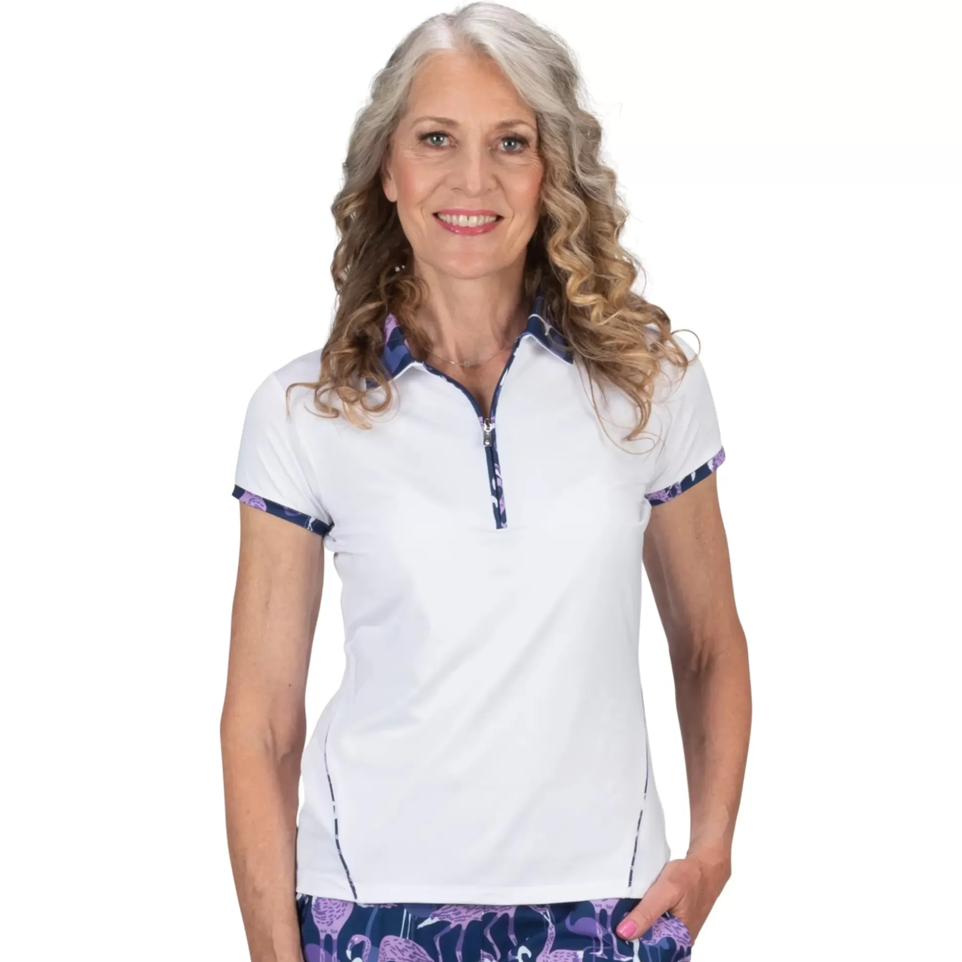 SHORT SLEEVE^Nancy Lopez Folly Short Sleeve Polo