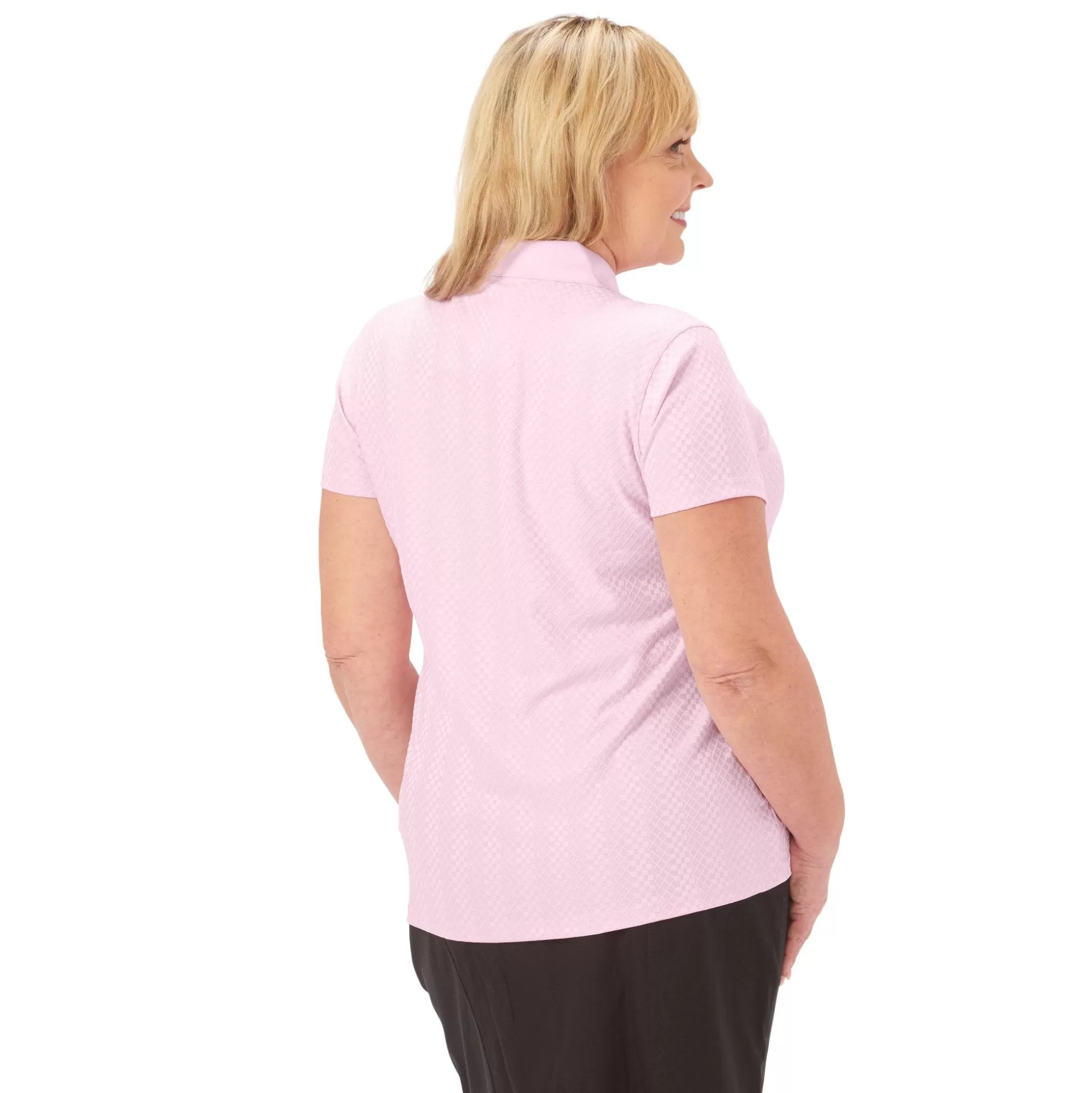 SHORT SLEEVE^Nancy Lopez Grace Short Sleeve Polo Plus