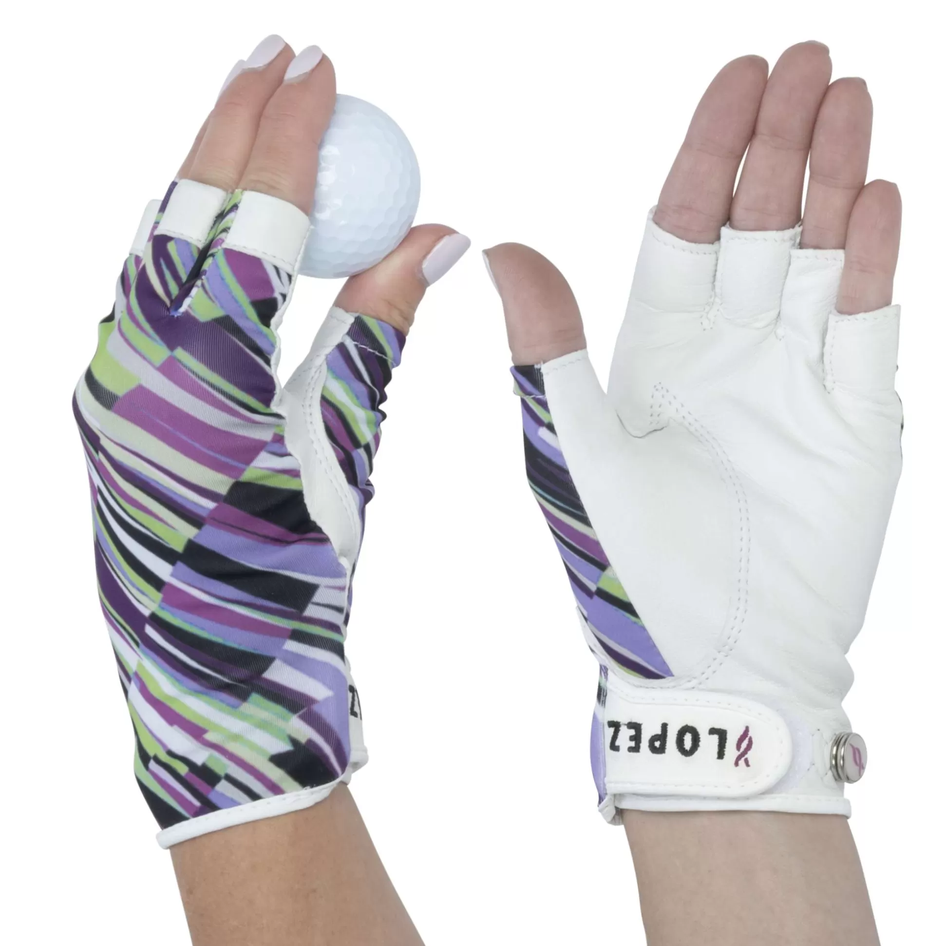 GLOVES^Nancy Lopez Half Finger Rhythm Glove