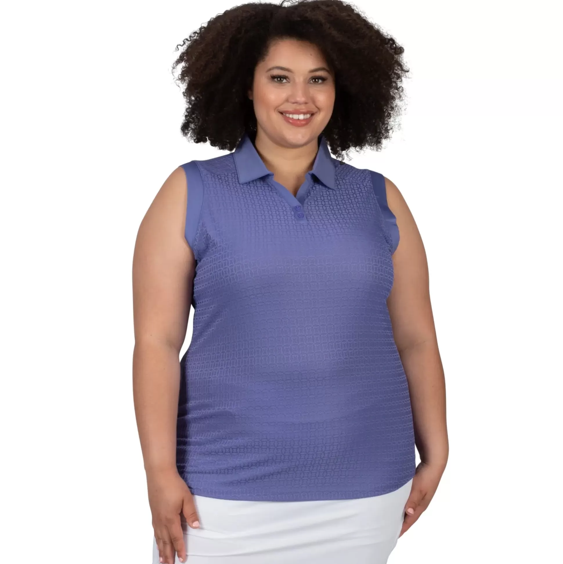 SLEEVELESS^Nancy Lopez Journey Sleeveless Polo Plus