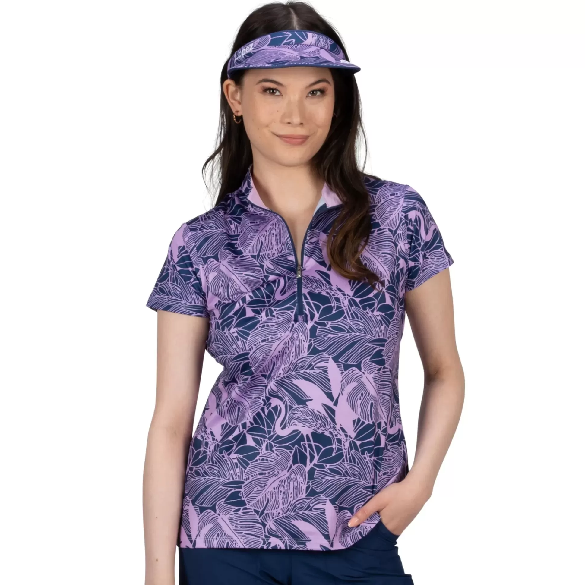 SHORT SLEEVE^Nancy Lopez Lush Short Sleeve Polo