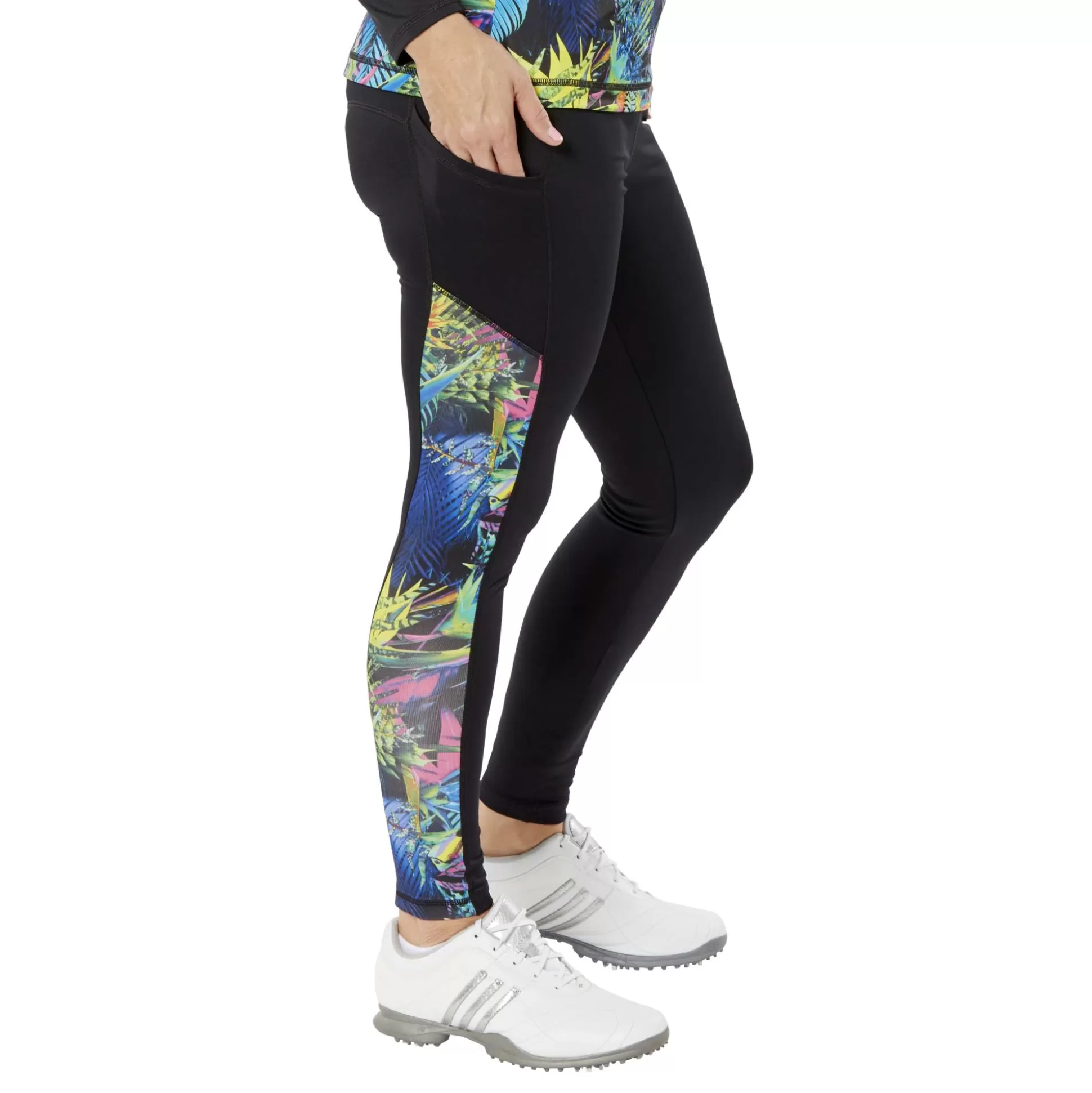 PANTS / LEGGINGS^Nancy Lopez Power Legging Black Multi