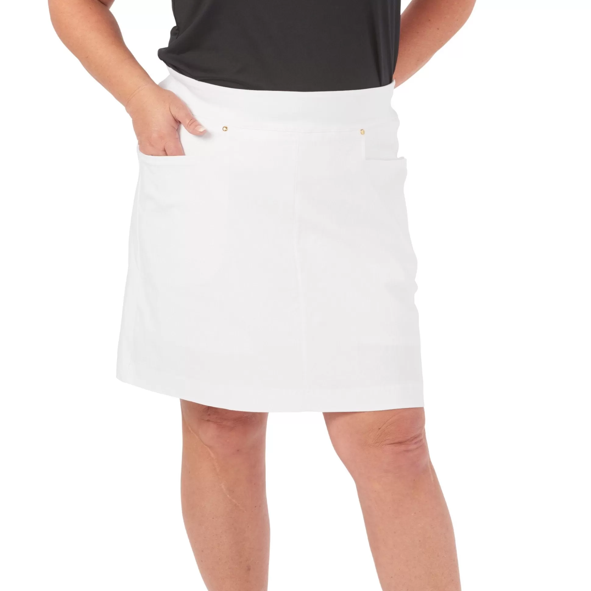 SKORTS^Nancy Lopez Pully Skort Plus White