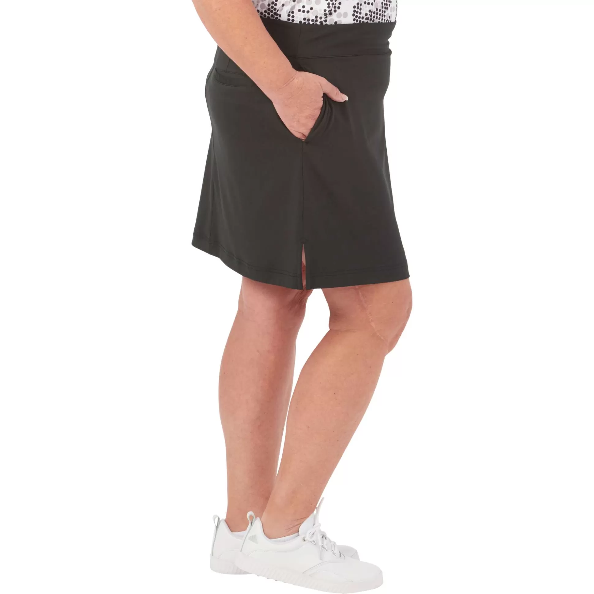 SKORTS^Nancy Lopez Tee Skort Plus Black