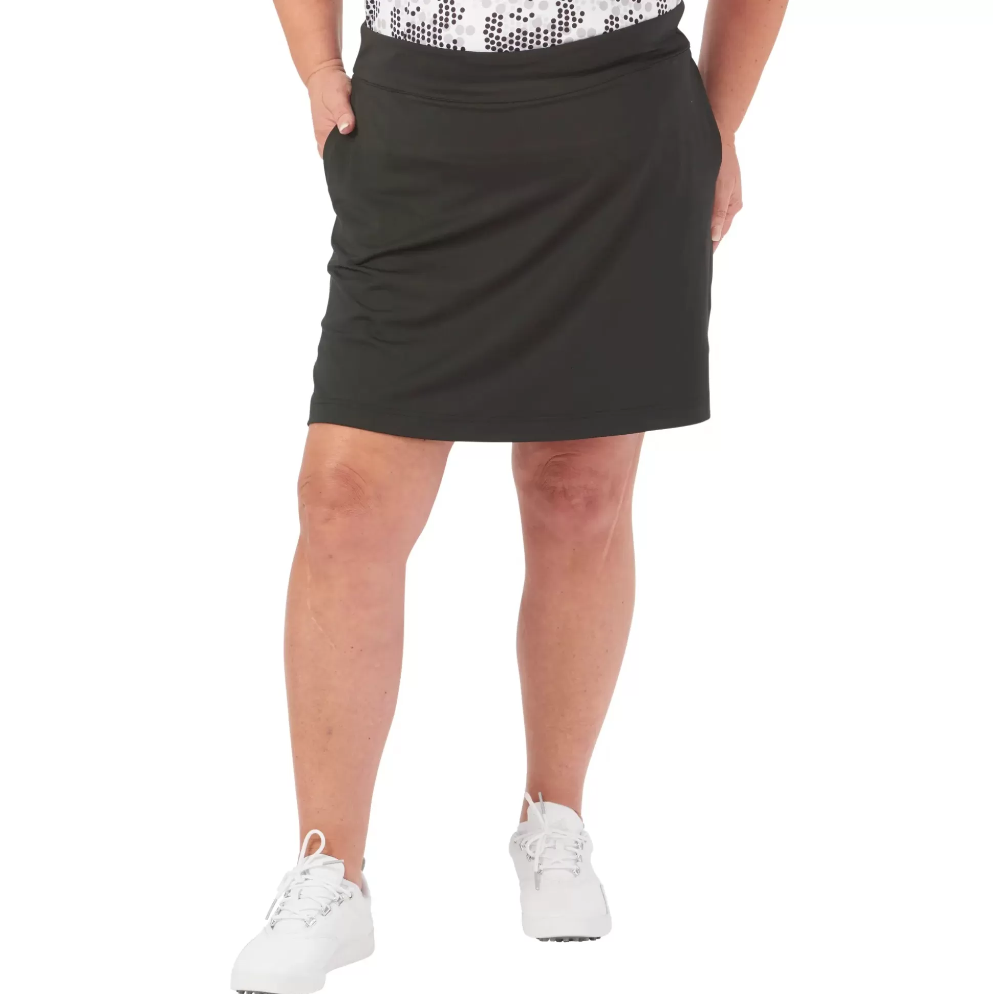 SKORTS^Nancy Lopez Tee Skort Size Plus Black