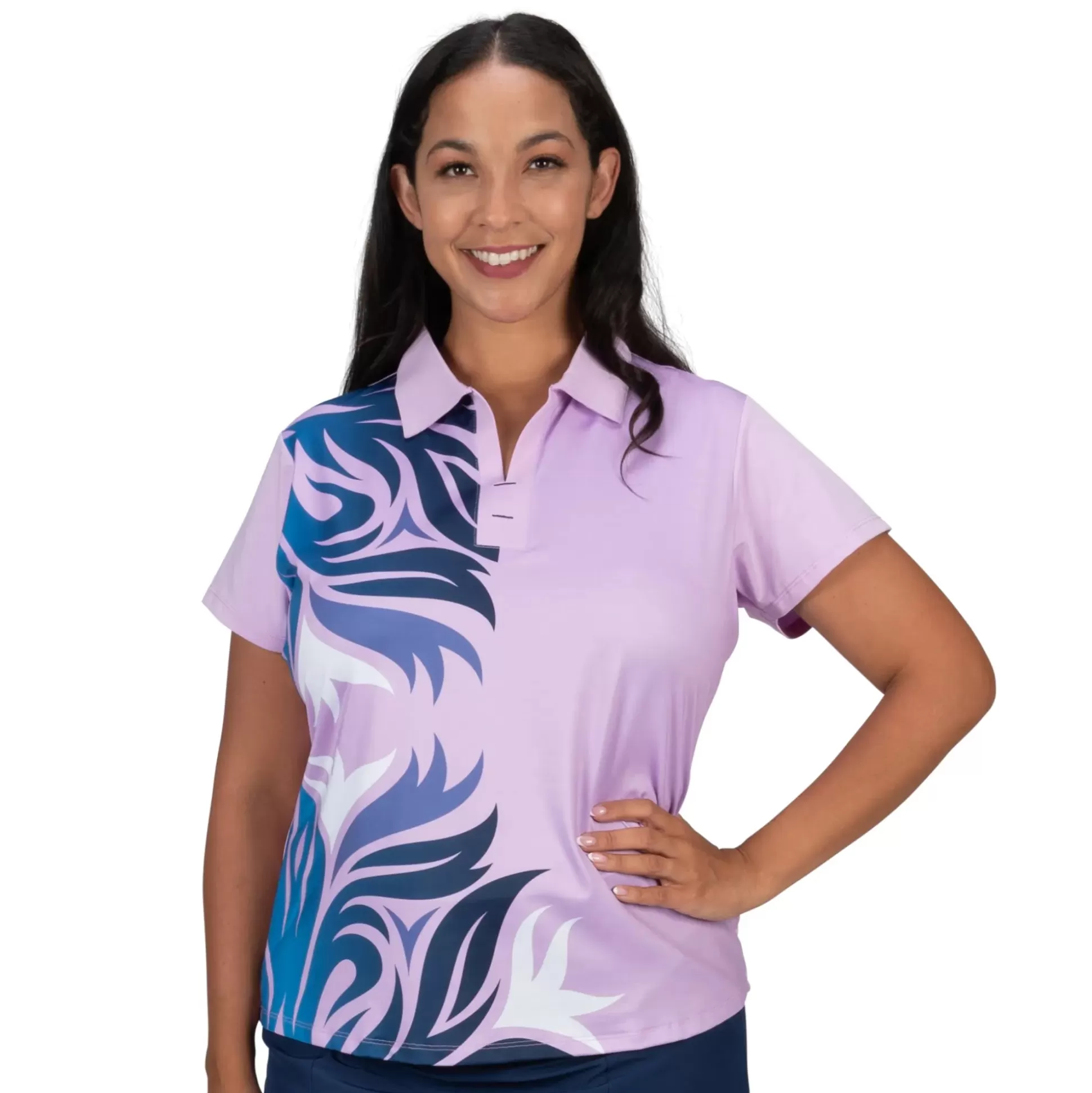 SHORT SLEEVE^Nancy Lopez Trinity Short Sleeve Polo Plus