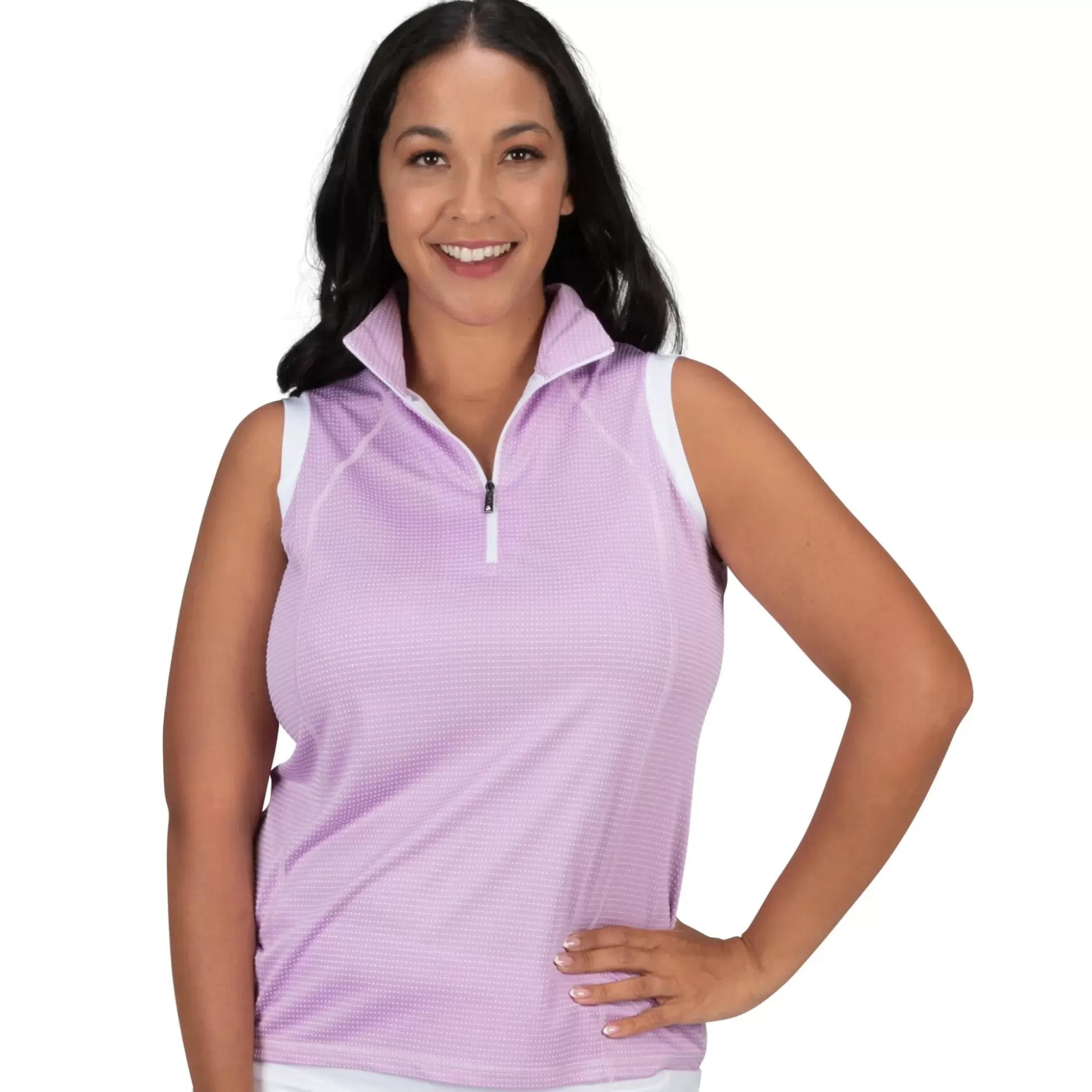 SLEEVELESS^Nancy Lopez Zone Sleeveless Polo Plus